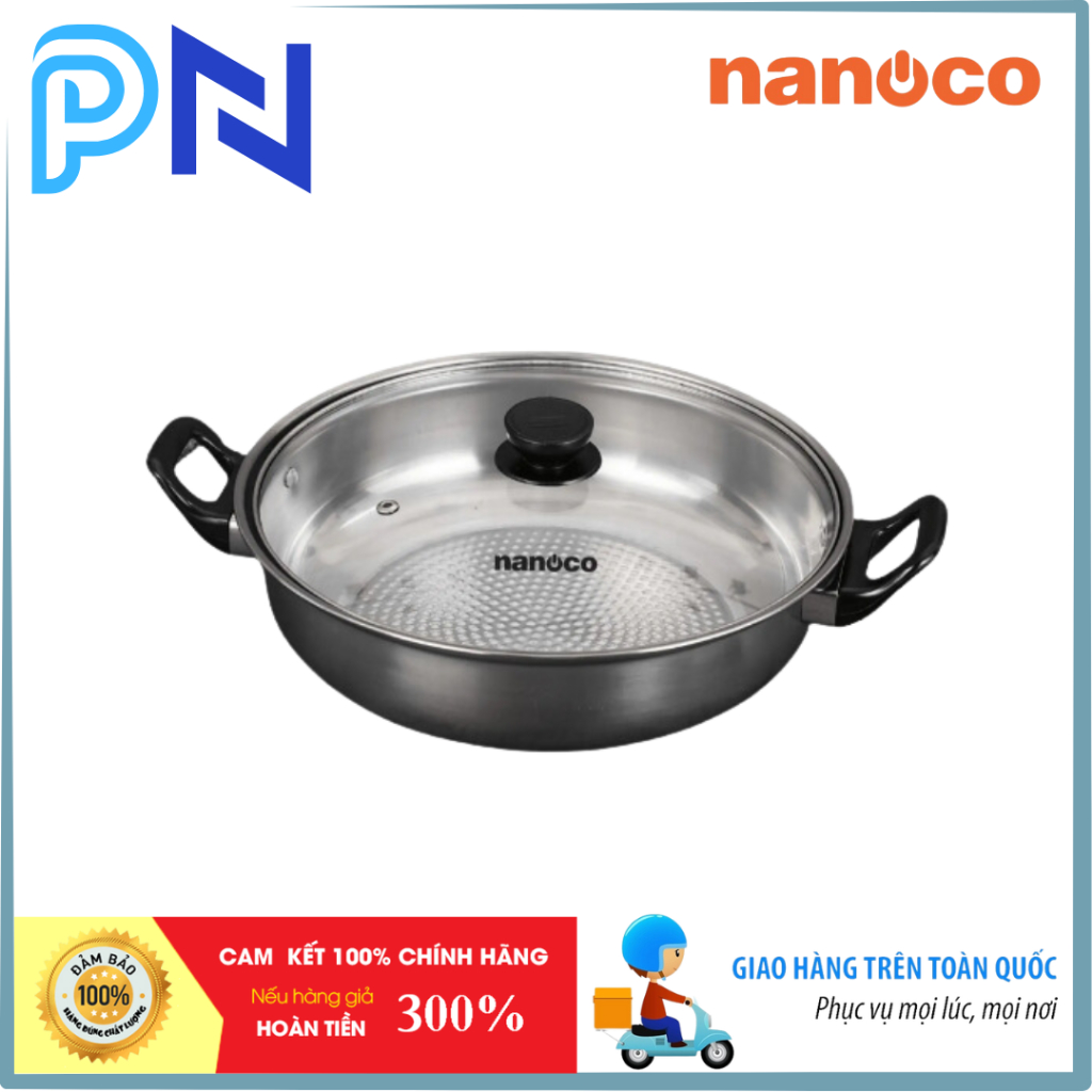 Nồi lẩu inox đơn Nanoco model NCWY320