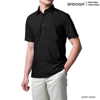 Áo Sơ Mi Sadoga Cộc Tay Trẻ Trung Ôm Vừa Thoáng Khí T0983