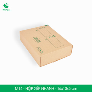 M14 - 16x10x5cm - Combo 100 hộp carton đóng hàng xếp nhanh - Hộp gói hàng carton | Magix Packaging
