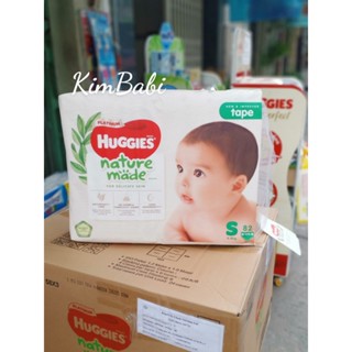  Tã Dán Huggies Nature Made Size NB60 S82 M64 L54 miếng 