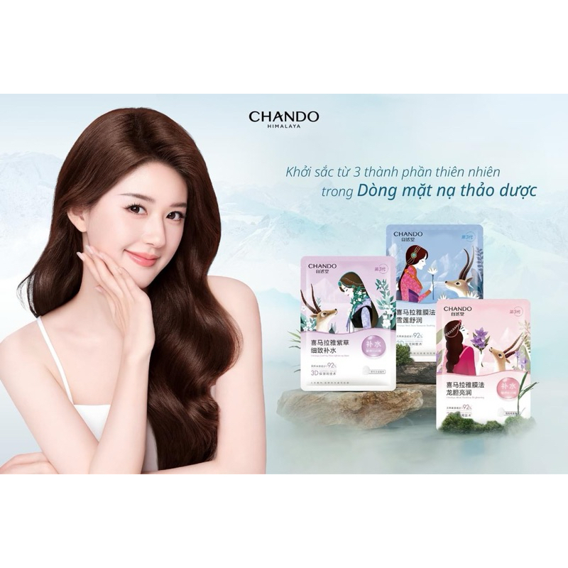 [MUA 1 TẶNG 1] MẶT NẠ THẢO DƯỢC CHANDO HIMALAYA