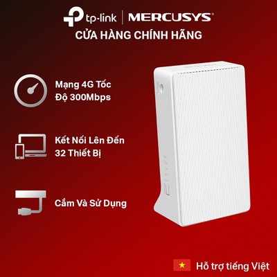 Bộ Phát Wifi 4G LTE Không Dây Mercusys MB112-4G Chuẩn N Tốc Độ 300 Mbps