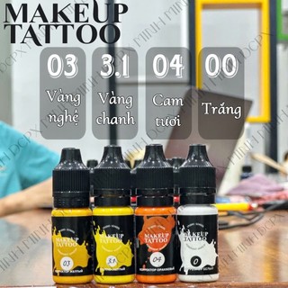 Mực Make Up Tattoo Của Nga, Mẫu Mới Nhất, Mực Phun Xăm Thẩm Mỹ 100% Hữu Cơ