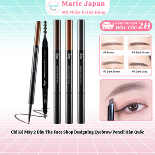 Chì Kẻ Mày 2 Đầu The Face Shop Designing Eyebrow Pencil Hàn Quốc