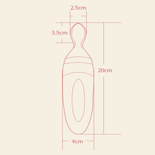 Bình Thìa Ăn Dặm Silicon Cho Bé Bình Ăn Dặm RUSCH