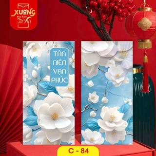 [Giá tốt] 10 Bao lì xì Tết 2025 [MẪU HOA]