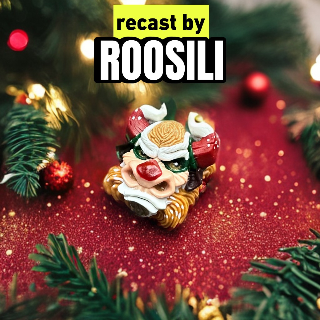 Keycap Artisan Bò Giáng Sinh Roosili Recast
