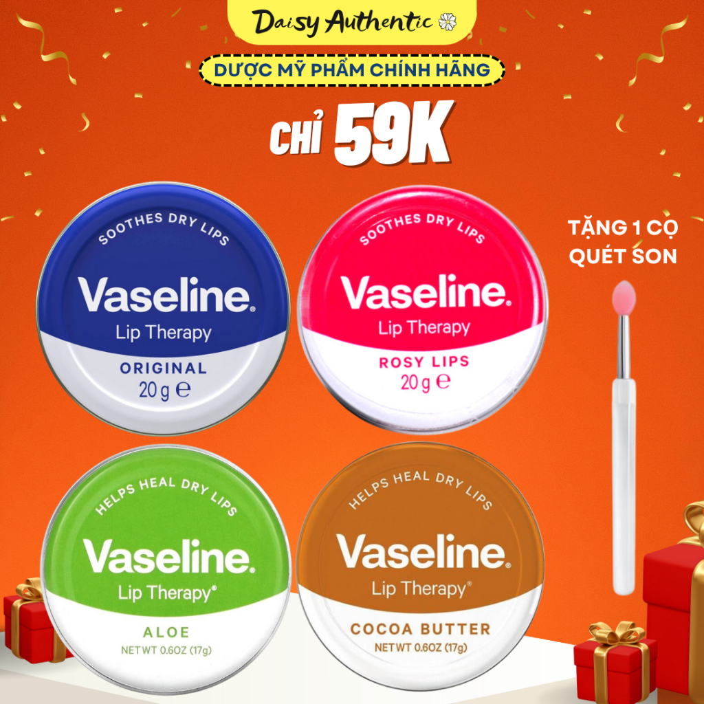 Son Dưỡng Môi Vaseline Lip Therapy 20g (bản UK)