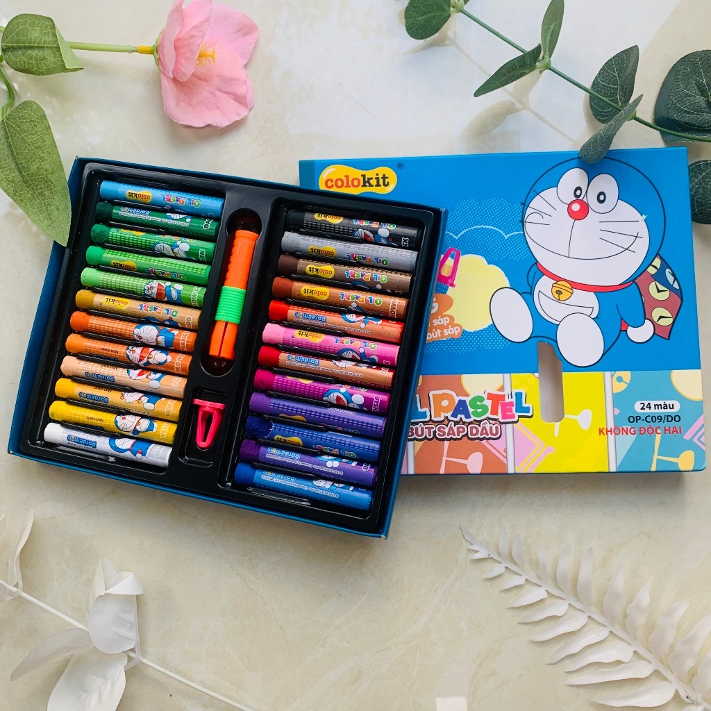 VPP1562024 - Bút sáp dầu 24 màu Colokit Doraemon TL