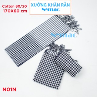 Khăn rằn Nam bộ - Campuchia size lớn 170x60cm/ Khăn đi phượt Nomac -  Vải dày mềm mịn, / MÃ N01N
