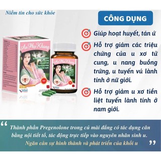 An phụ khang hỗ trợ điều tri u xơ, u nang