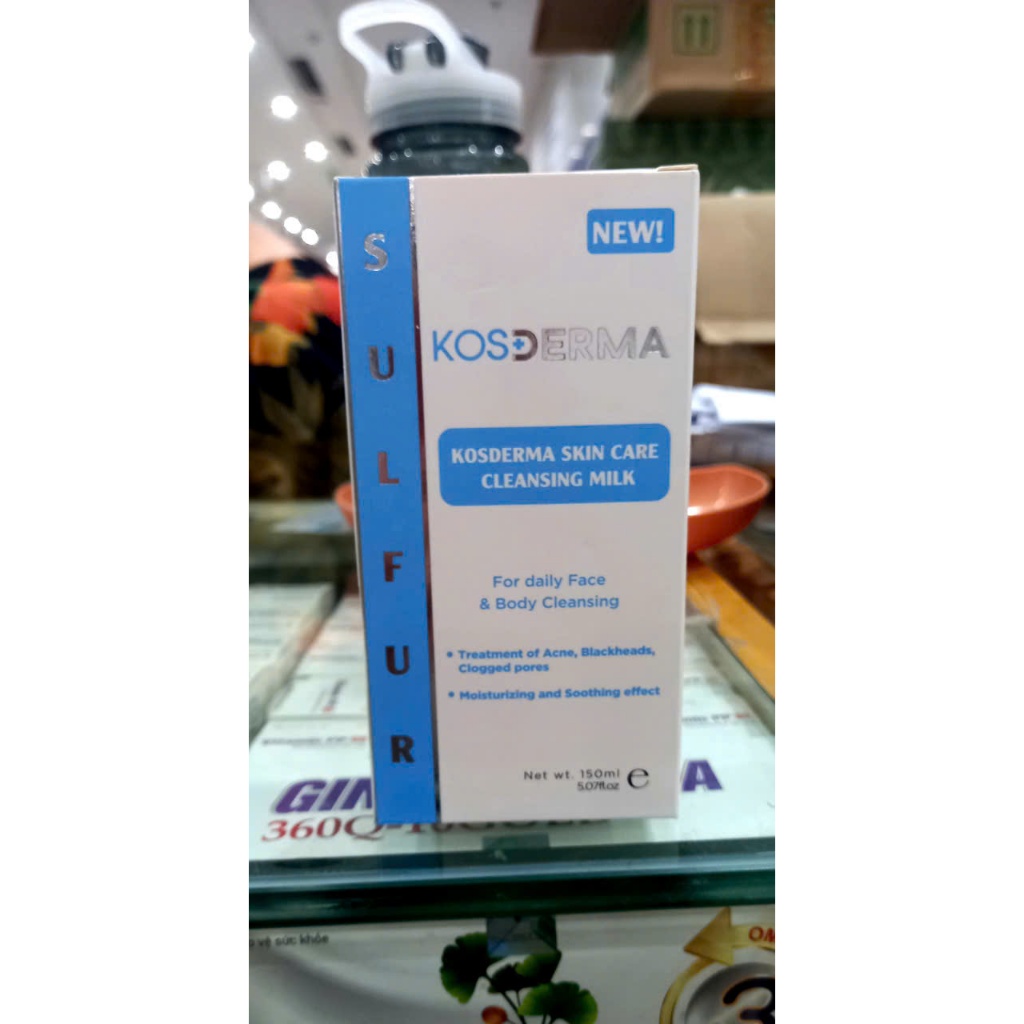 Sữa tắm y khoa Kosderma - Làm Sạch Sâu, Giảm Nhờn Mụn, Vim Nang Lông, Nấm ghẻ -150ml - NK Thổ Nhĩ Kỳ