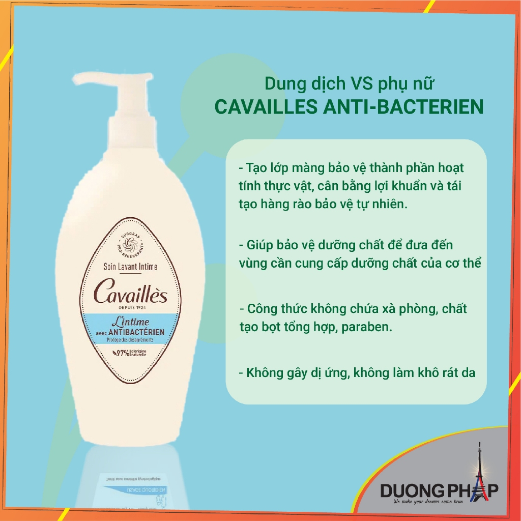 CAVAILLES Dung dịch vệ sinh phụ nữ 250ml