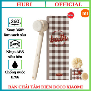 Bàn Chải Tắm Điện Doco Xiaomi - 3 Đầu Bàn Chải Tắm Thay Thế - 2 Tốc Độ - Hiệu Quả Vệ Sinh Bụi Bẩn - Bàn Chải Chà Lưng