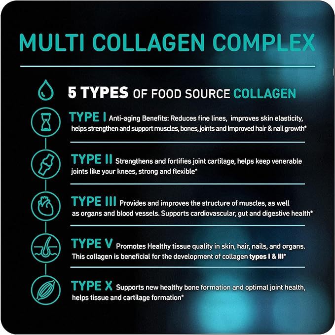 Viên Uống Bổ Sung Collagen Hỗ Trợ Đẹp Da, Móng & Tóc Vital Vitamins Multi Collagen 3,300mg 150 viên