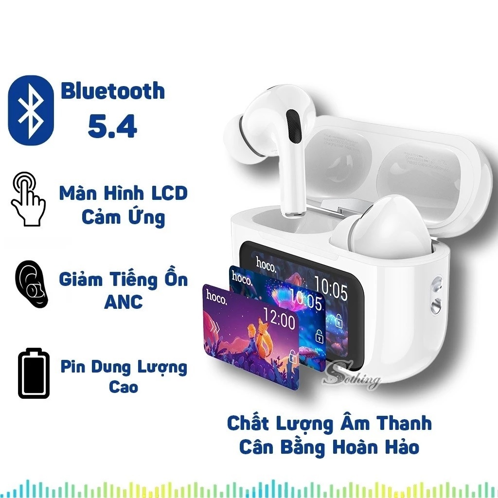 Tai Nghe Bluetooth Chống Ồn, Có Màn Hình Led Kết Hợp Mic, Đeo Thoải Mái Cả Ngày, Chống Thấm Nước SP5 HTH