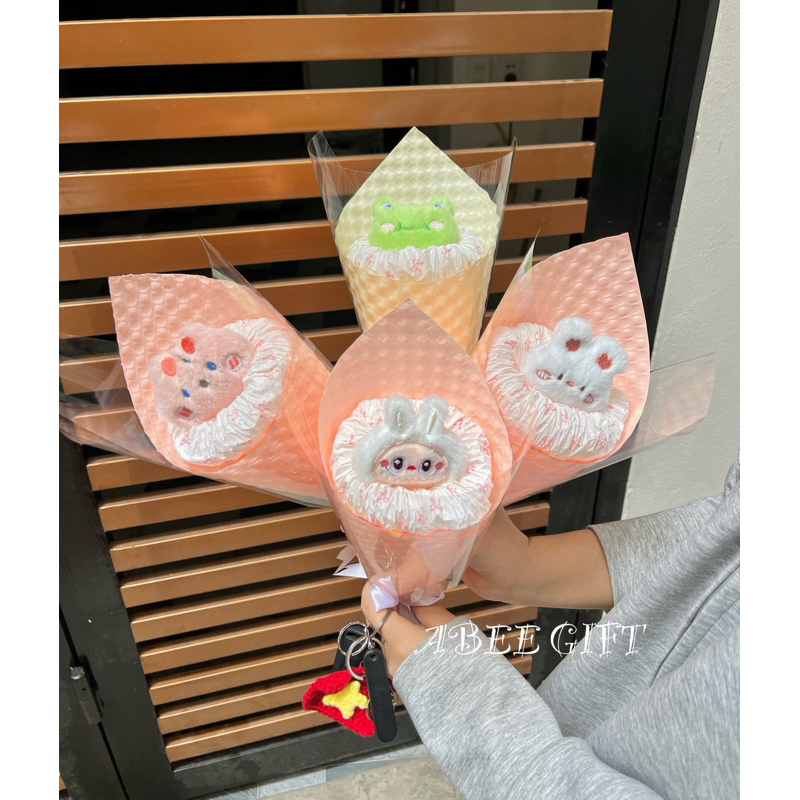 Bó Hoa Gấu Bông mini cực xinh , món quà nhỏ dễ thương, quà tặng sinh Nhật