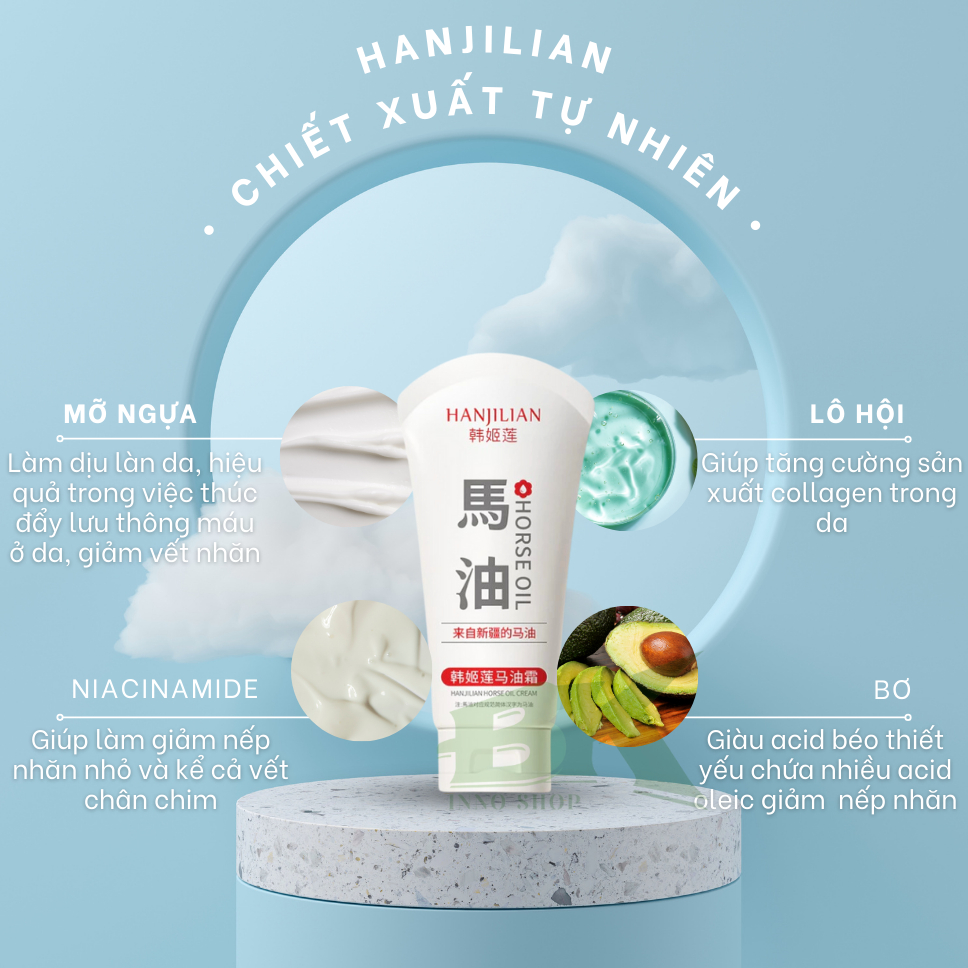 Kem Xóa Nhăn, Giảm Nám Da Tay HANJILIAN Nhật Bản, Dưỡng Da Tay Mềm Mịn, Trắng Sáng, Ngăn Ngừa Nám, Đồi Mồi | BK INNO