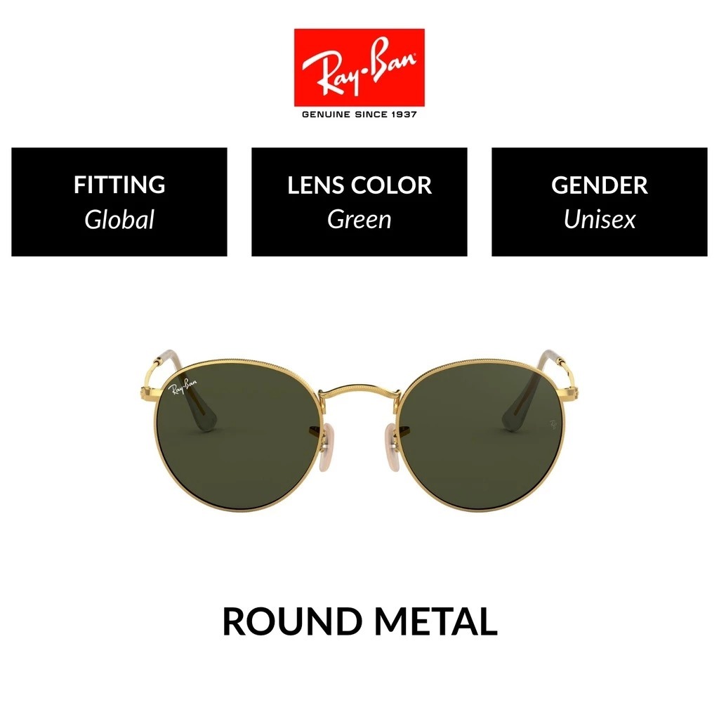 Mắt Kính Ray-Ban Round Metal - RB3447 001 - Kính mát