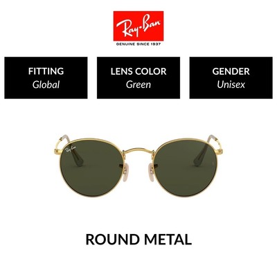 Mắt Kính Ray-Ban Round Metal - RB3447 001 - Kính mát