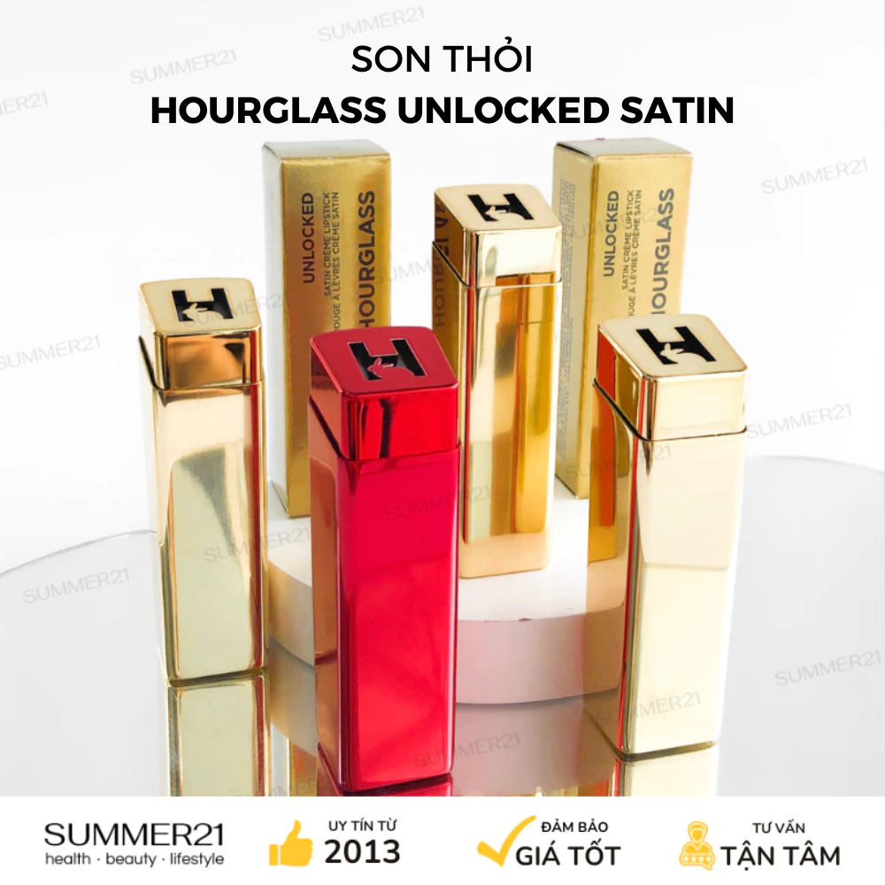 Son thỏi HOURGLASS UNLOCKED SATIN CREME LIPSTICK