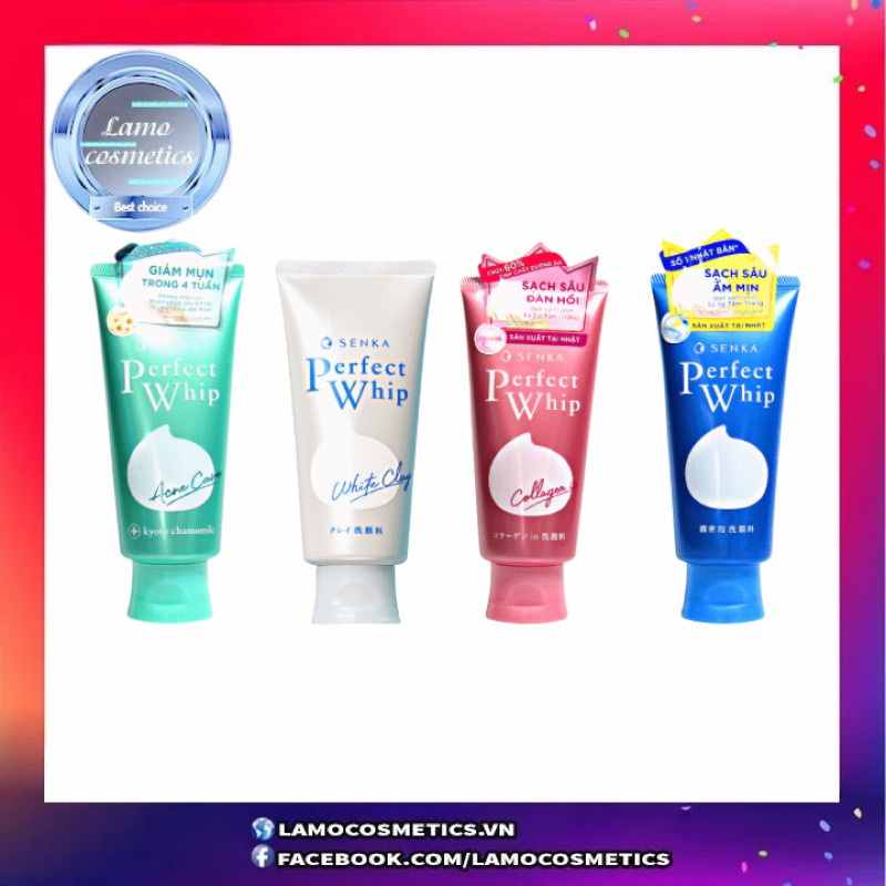 Sữa rửa mặt Senka Perfect Whip Nhật Bản