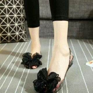 Giày nhựa (lùi 1 size) búp bê trong suốt đi mưa cho nữ nơ ren đủ màu