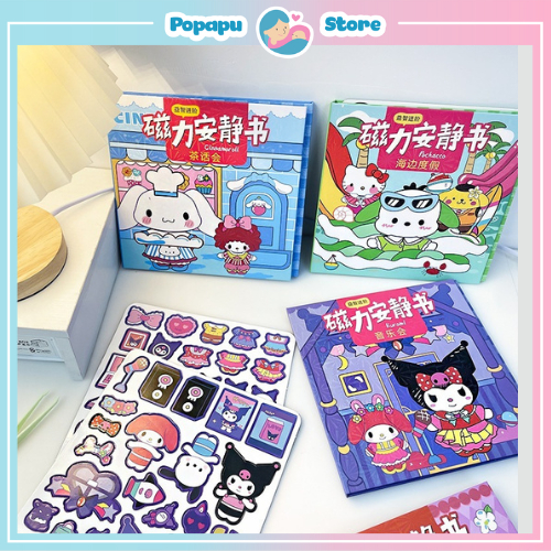 Đồ Chơi Sách Dán Kuromi Cho Bé Gái – Đồ chơi Nhập Vai Nhân Vật Hoạt Hình