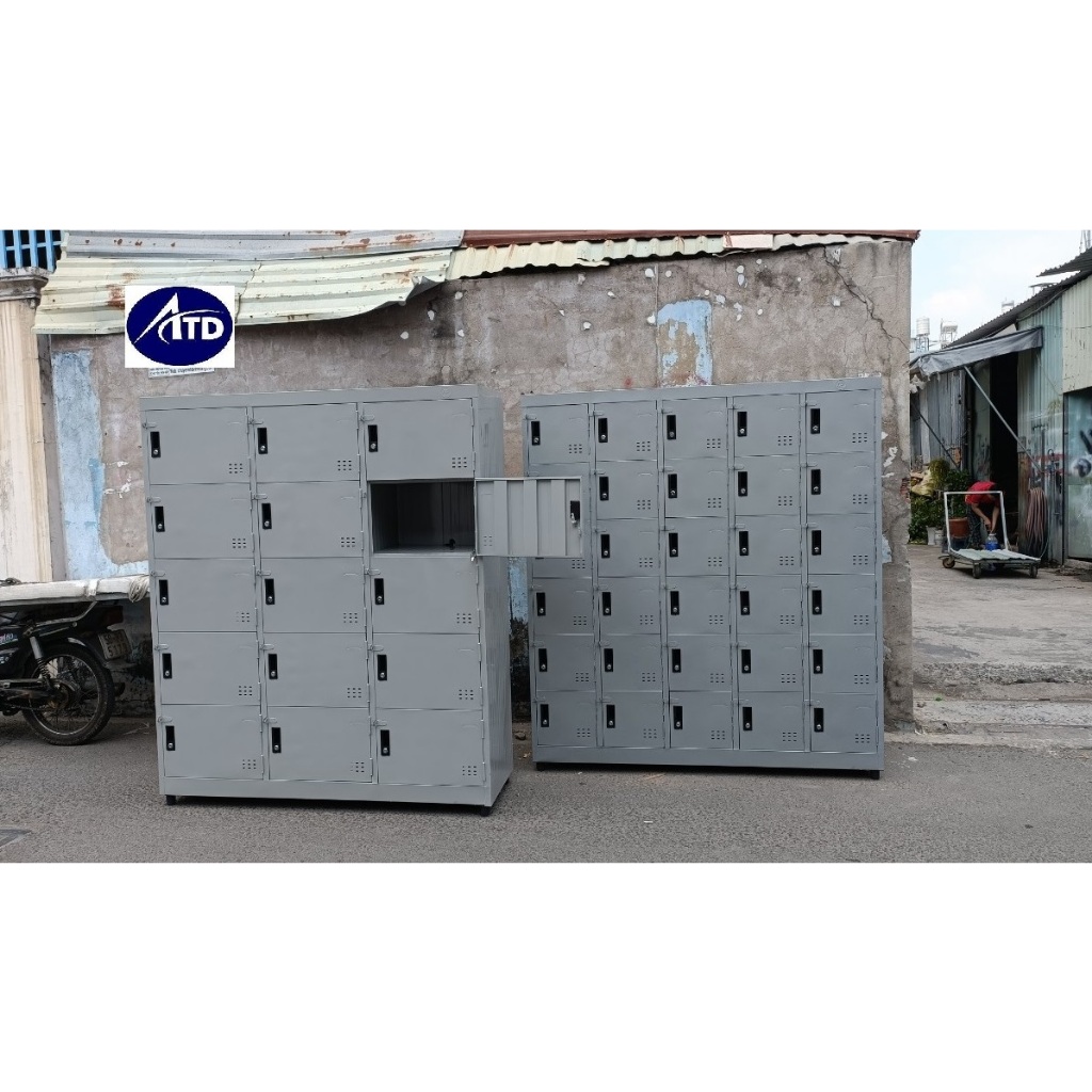 Tủ hồ sơ locker sắt đựng đồ nhân viên có khóa an toàn - Tủ locker để đồ cá nhân- tủ locker sắt giá r