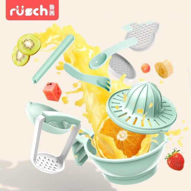 Bộ Chế Biến Ăn Dặm Kiểu Nhật Cho Bé ( Bộ Chế Biến Ăn Dặm Rusch )