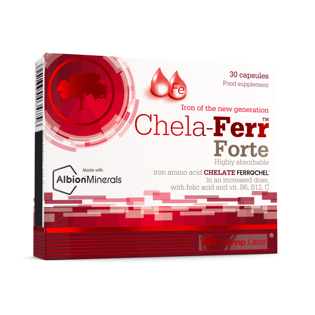 Sắt Chela-Ferr® Forte – Viên sắt cho bà bầu và sau sinh dễ hấp thu -Olimp Labs - 28mg sắt