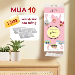  Thùng 10 Túi Giấy Rút HAMI CRYBABY 1600 Tờ 4 Lớp Cao Cấp ,Khăn Giấy Ăn Rút Treo Tường Đa Năng Tiện Lợi An Toàn Dai Min 