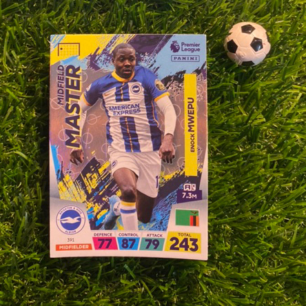 [ CHÍNH HÃNG ] - MIDFIELD MASTER - PANINI AXL EPL 2023 - ENOCK MWEPU (BRIGHTON)