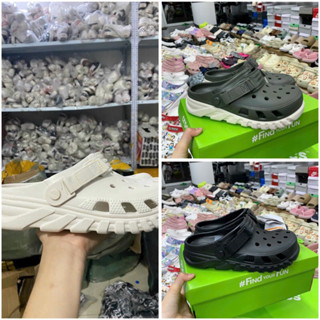  Dép Cross Duet Max 2 Clog Unisex  full box- Tặng 10 Sticker,màu xám 