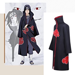 Áo choàng Akatsuki Itachi Naruto (tặng kèm lego Naruto hoặc băng đô)