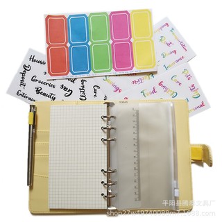 Set 2c Thước kẻ phụ kiện sổ còng B5 A5 A6
