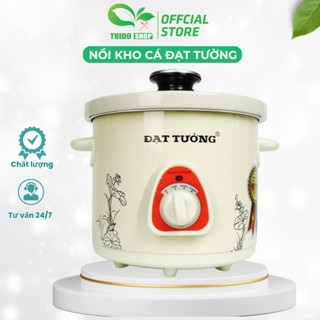 Nồi Nấu Chậm 1L5 2L5 Đạt Tường, Kho Cá, Hấp, Đa Năng, Giữ Nhiệt Lâu với Lõi Sứ Ceramic