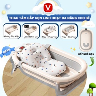 Thau Tắm Gấp Gọn Linh Hoạt Đa Năng Cho Bé Sơ Sinh V-BABY P01 - New 2025