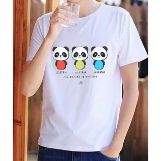 ÁO THUN NAM CỔ TRÒN TAY NGẮN IN HÌNH GẤU TRÚC DỄ THƯƠNG (ảnh thật) THUN DÀY DẶN MỀM MỊN,THOÁNG MÁT,SIZE M-6XL,TỪ 40-90KG