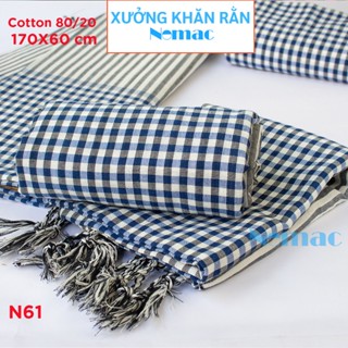  Khăn rằn Nam bộ - Campuchia size lớn 170x60cm  Khăn đi phượt Nomac -  Vải dày mềm mịn  MÃ N61 
