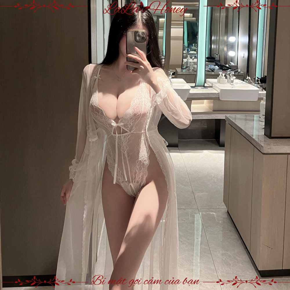Đồ Ngủ Bodysuit Quý Cô Gợi Cảm Ren Sexy Xuyên Thấu Hở Đáy Liền Thân Nữ - LaLa Honey | BigBuy360 - bigbuy360.vn