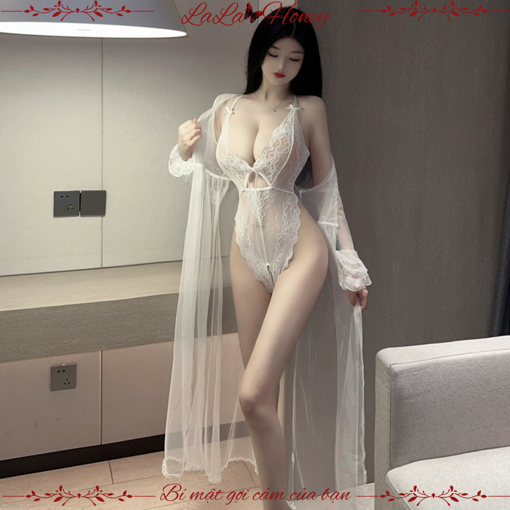 Đồ Ngủ Bodysuit Quý Cô Gợi Cảm Ren Sexy Xuyên Thấu Hở Đáy Liền Thân Nữ - LaLa Honey | BigBuy360 - bigbuy360.vn
