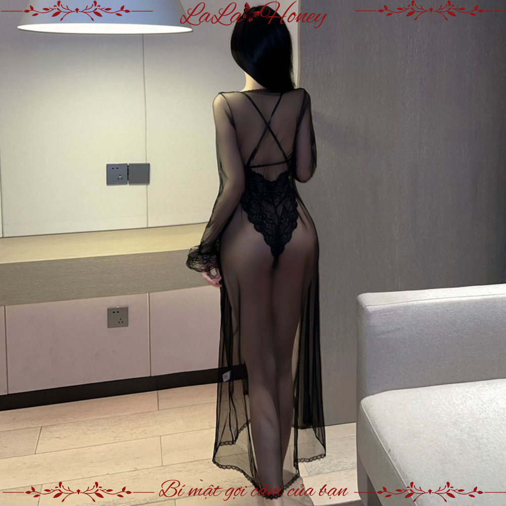 Đồ Ngủ Bodysuit Quý Cô Gợi Cảm Ren Sexy Xuyên Thấu Hở Đáy Liền Thân Nữ - LaLa Honey | BigBuy360 - bigbuy360.vn