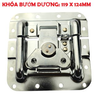 Khoá bướm dương có đế 119 x 124mm tủ case, tủ âm thanh, tủ thiết bị. Loại dương
