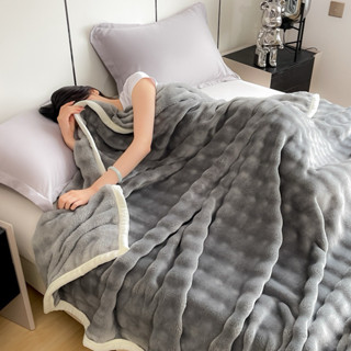 Chăn tuyết sóng hồ ly, mền nỉ mềm mịn cao cấp không rụng lông nặng 1,5kg kích thước 2mx2m3