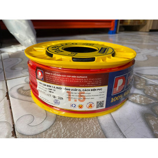  Dây điện Daphaco Đơn CAP1.5 tiết diện 1.0mm lõi đồng 7 sợi  cuộn 100 mét  