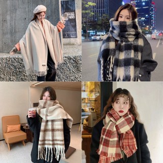 Khăn Quàng Cổ Mùa đông Nam Nữ Khăn Choàng cổ Khổ Lớn phong cách Hàn Quốc