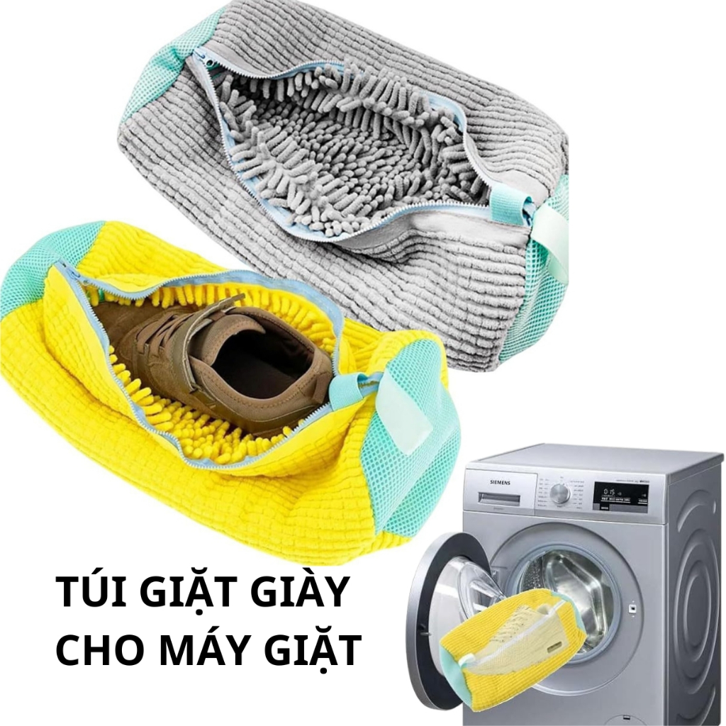 Túi giặt bảo vệ giày dép khi giặt máy, túi giặt giày cho máy giặt