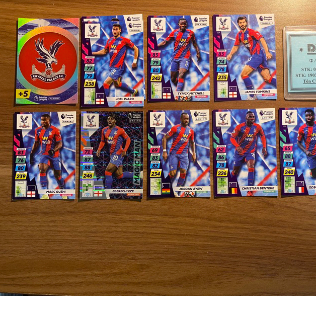 [ CHÍNH HÃNG ] - PANINI AXL EPL 2022 PLUS - CRYSTAL PALACE