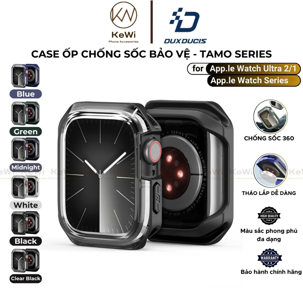 Case Ốp Chống Sốc Dux Ducis dành cho Apple Watch Series 10-4/SE/SE2, Apple Watch Ultra 2/1, TAMO Ser